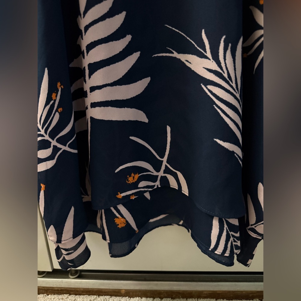 Violet & Claire Blue Tan Cut Out Tank Top - Picture 5 of 6